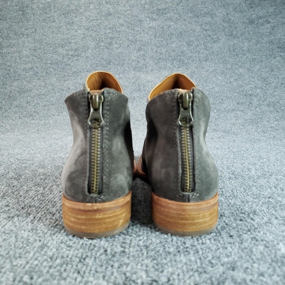 Kork-Ease Boots Womens Size 8.5 Gray Suede Leather Ankle Booties Zipper - Picture 6 of 14